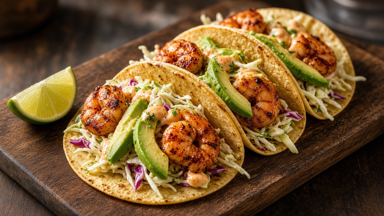 Tacos de camarón